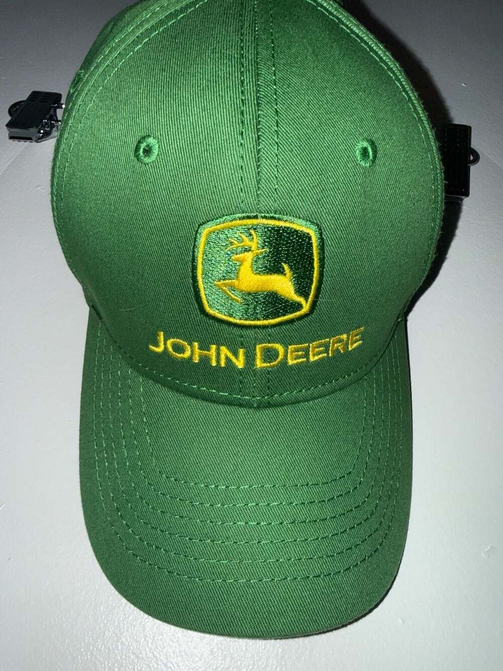 John Deere Trademark Green Low Profile Structured Baseball Cap Hat